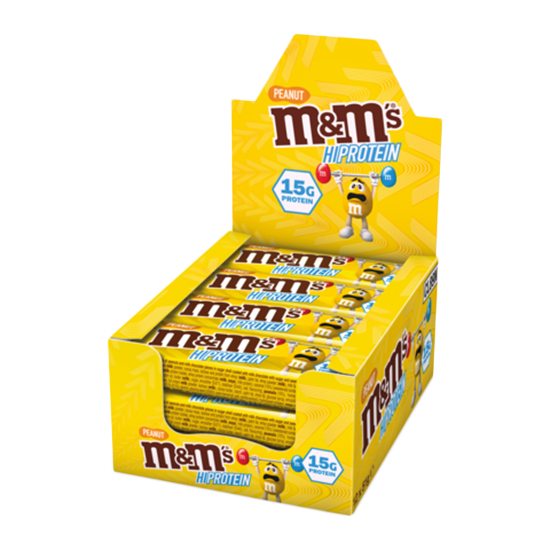 M&M Protein Bars Peanut Box of 18